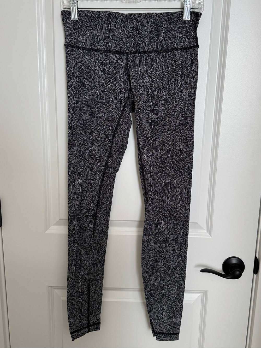 lululemon athletica Black & White Patterned High-Rise Leggings